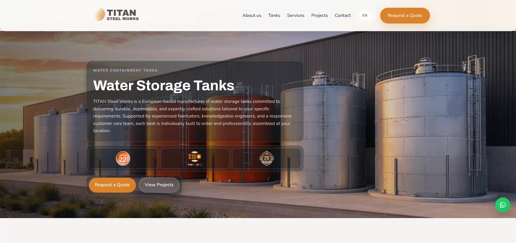 TITAN Steel Works multilingual B2B website and Google Ads case study